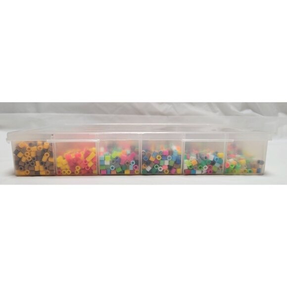 Lot of Perler Fuse Beads Assorted Colors w/Storage Container DIY Crafts Projects - Picture 7 of 9